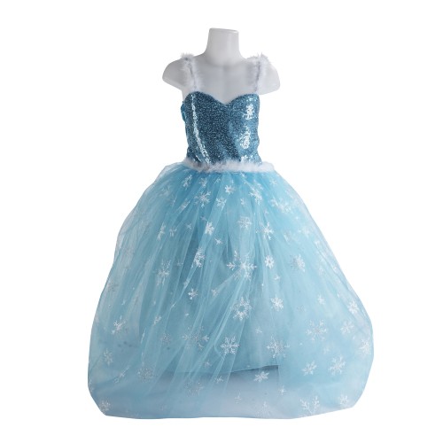 janjankostümkids Kız Çocuk Elsa Kostüm Karlar Ülkesi Elbise